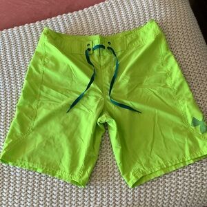 Men’s Under Armour swimsuit size 36 bright green